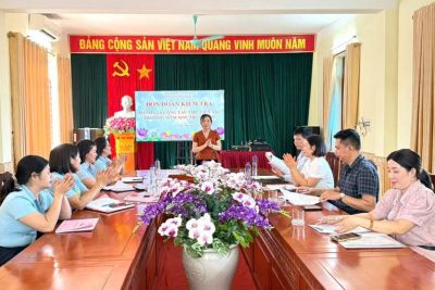 KIỂM TRA, ĐÁNH GIÁ CÔNG TÁC THƯ VIỆN TẠI TRƯỜNG MẦM NON TRUNG SƠN NĂM HỌC 2025 – 2026