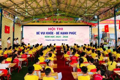 TRƯỜNG MẦM NON TRUNG SƠN TỔ CHỨC HỘI THI “BÉ VUI KHỎE – BÉ HẠNH PHÚC” NĂM HỌC 2025 – 2026